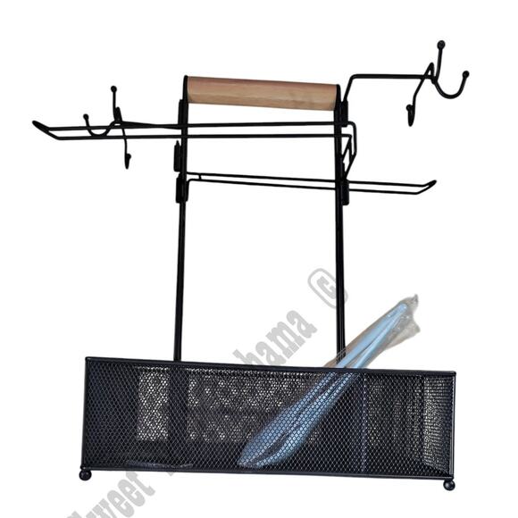 Grill Caddy -Camping Accessories, Condiment Caddy, BBQ Accessories Mesh Basket - Picture 4 of 9